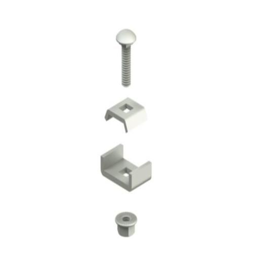 Legrand Cablofil Zinc Coated Large Clamp Plate, Small Clamp Plate, Coach Bolt M6 x 20mm and Nut Fixing Kit