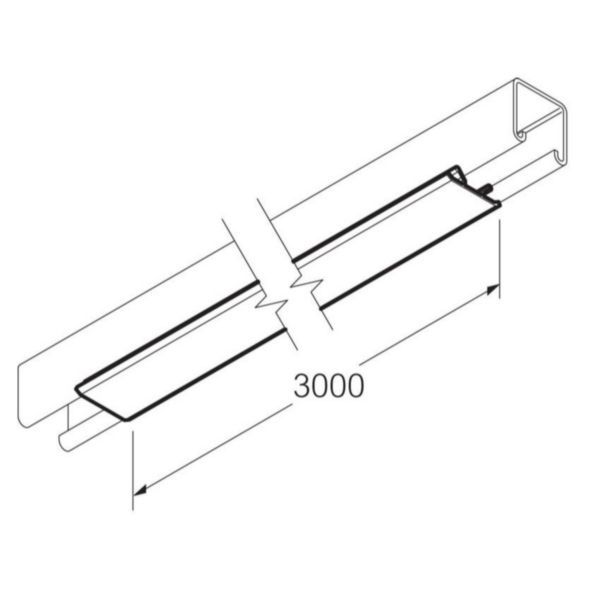 Legrand | SC952 | Swiftrack Channel Closure Strip 3m Plastic White