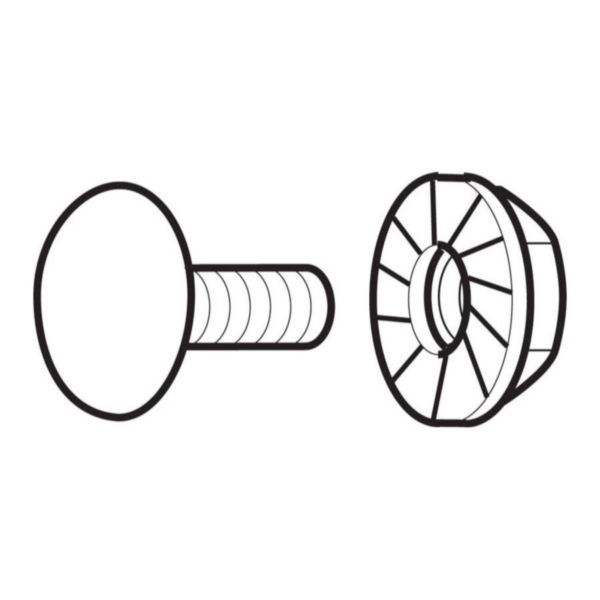 Legrand | LFGM10P50 | Swifts Hot Dip Galvanised Steel Cable Ladder M10 Coach Bolt and Flange Nut Fastener Set