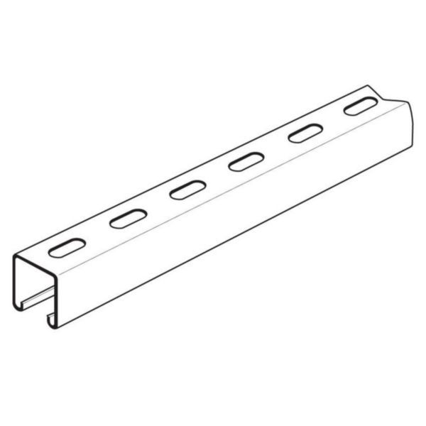 Legrand | SC4036MG | Swiftrack Hot Dip Galvanised Steel Slotted Channel 41mm x 41mm x 6m Length