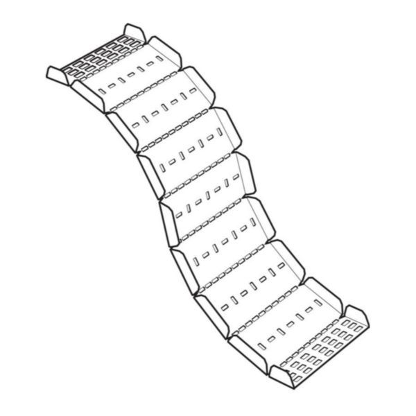 Legrand| SRFAXR900G |Swifts Heavy Duty Hot Dip Galvanised Steel Cable Tray Extra Long Adjustable Riser 900mm x 50mm