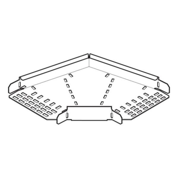 Legrand| SRFB900G |Swifts Heavy Duty Hot Dip Galvanised Steel Cable Tray 90° Flat Bend 900mm x 50mm