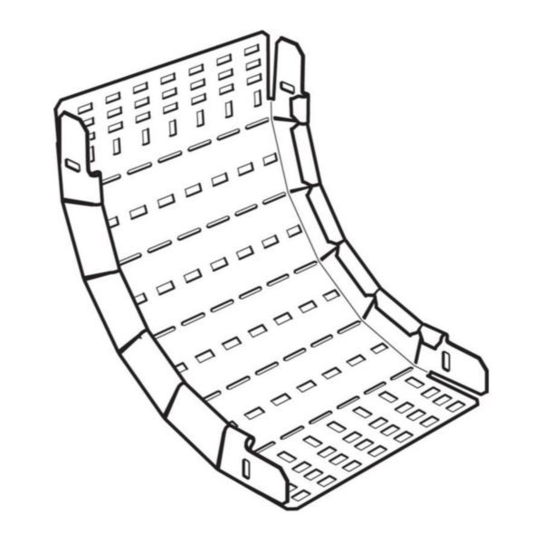 Legrand | SRFIR225G | Swifts Heavy Duty Hot Dip Galvanised Steel Cable Tray 90° Inside Riser 225mm x 50mm