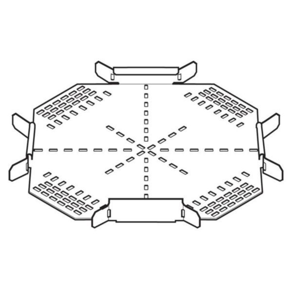 Legrand| SRFX900G | Swifts Heavy Duty Hot Dip Galvanised Steel Cable Tray Crosspiece 900mm x 50mm