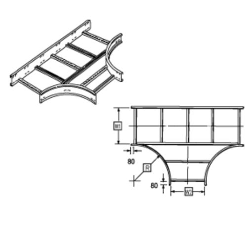 UNISTRAT U10ET10/10/45SS - Cable Ladder Equal Tee